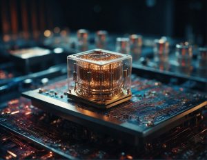 L’énergie d’Awake Quantum représentée par une personne portant un sweat sport et des leggings dans une atmosphère dynamique et moderne